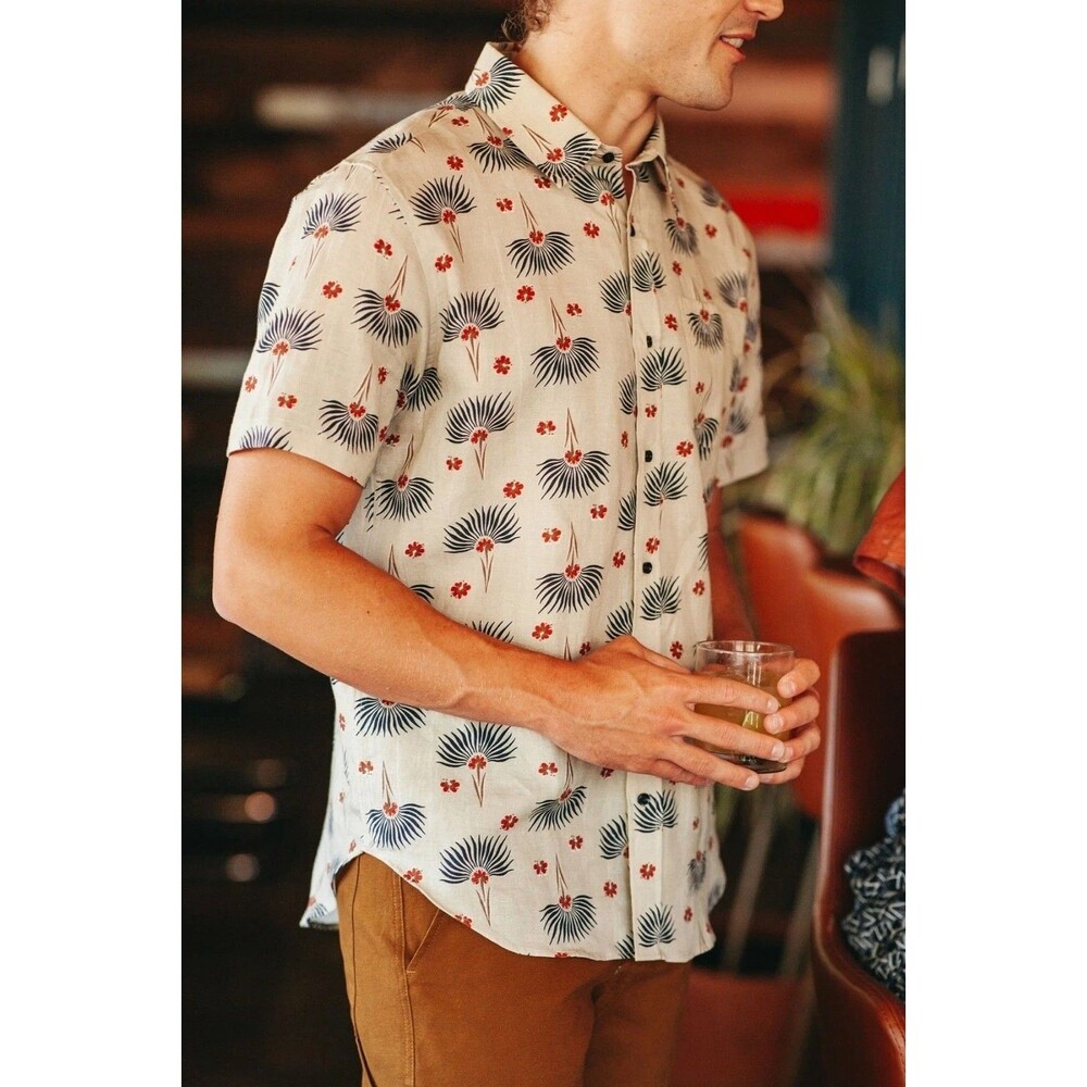Bridge & Burn The Harbor Slim Men's Shirt Buttondown Short Sleeve XXL 287097